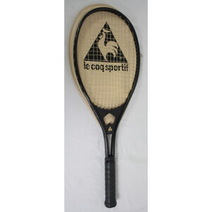 Vintage Le Coq Sportif Stiletto Racquet Racket w/ Vintage Cover